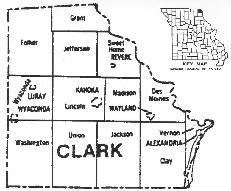 MOGenWeb Project Clark Co Township Maps