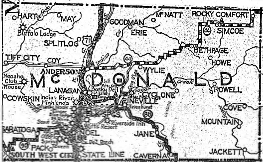 map of McDonald County