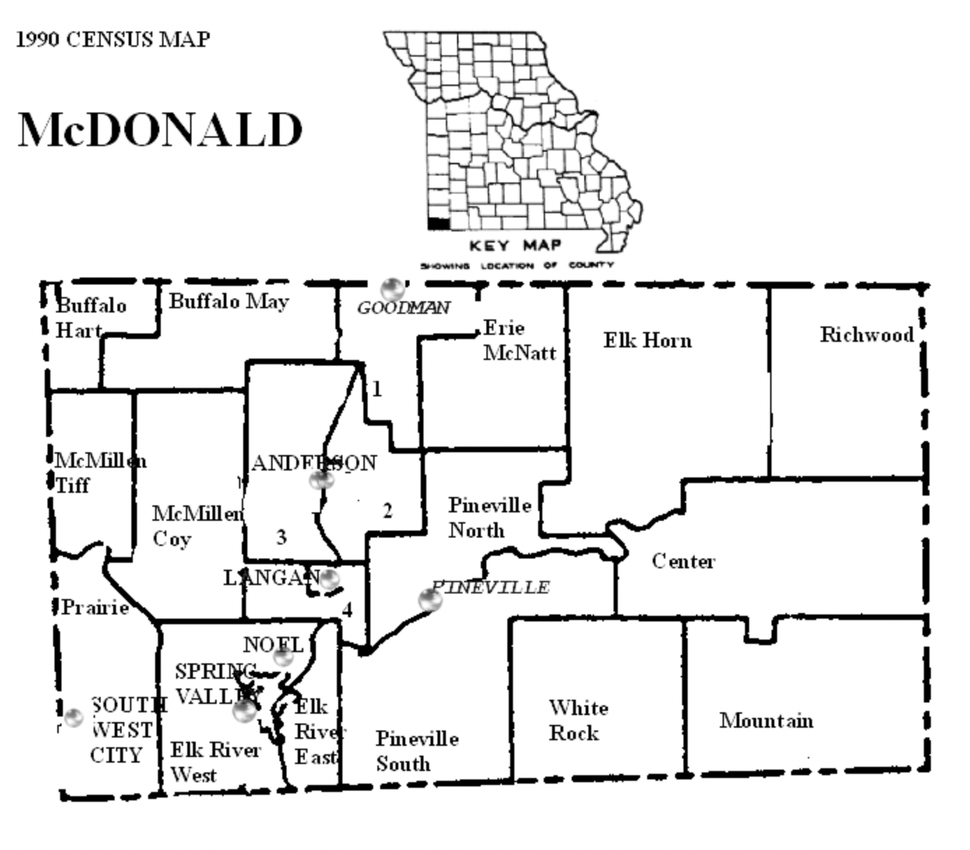 1990 Census Map